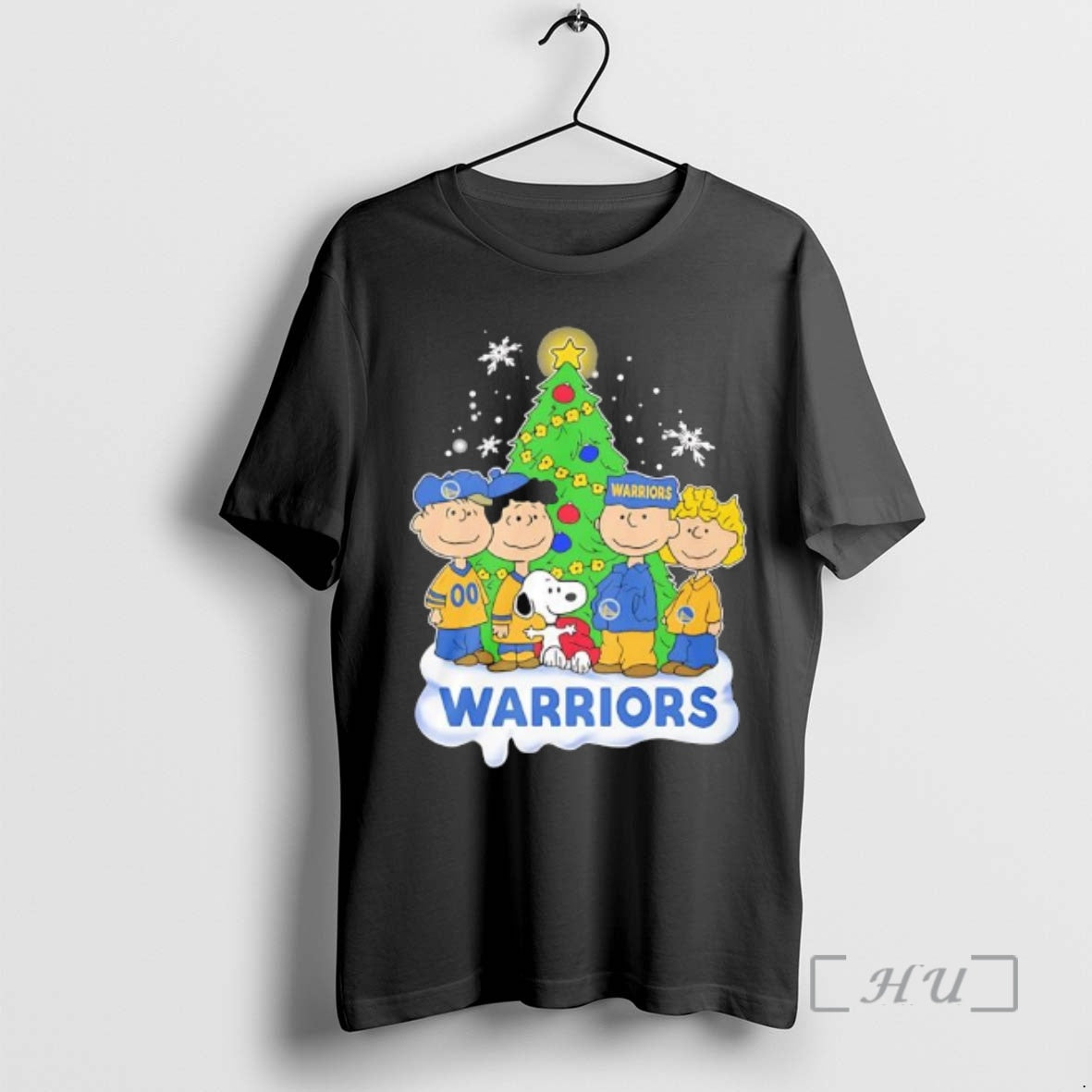 Trending Peanuts Comic Christmas Tree In Golden State Warriors Graphic T-Shirts, Hoodie, Sweatshirt | WearSparks.com