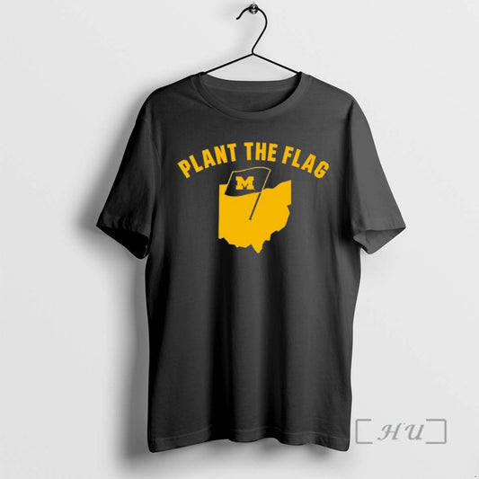 Trending Plant The Flag Michigan Football Black T-Shirts, Hoodie, Sweatshirt | WearSparks.com