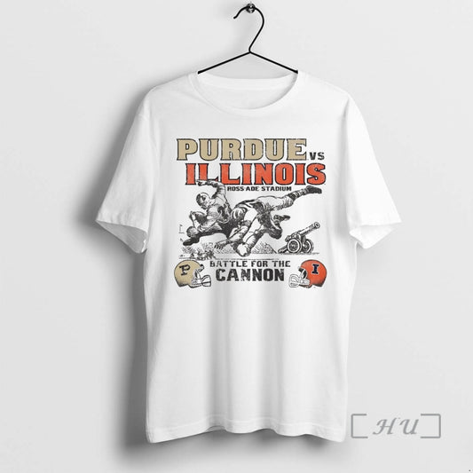 Trending Purdue Boilermakers Vs Illinois Fighting Illini 2025 Battle For The Cannon Premium T Shirts Hoodie, Sweatshirt