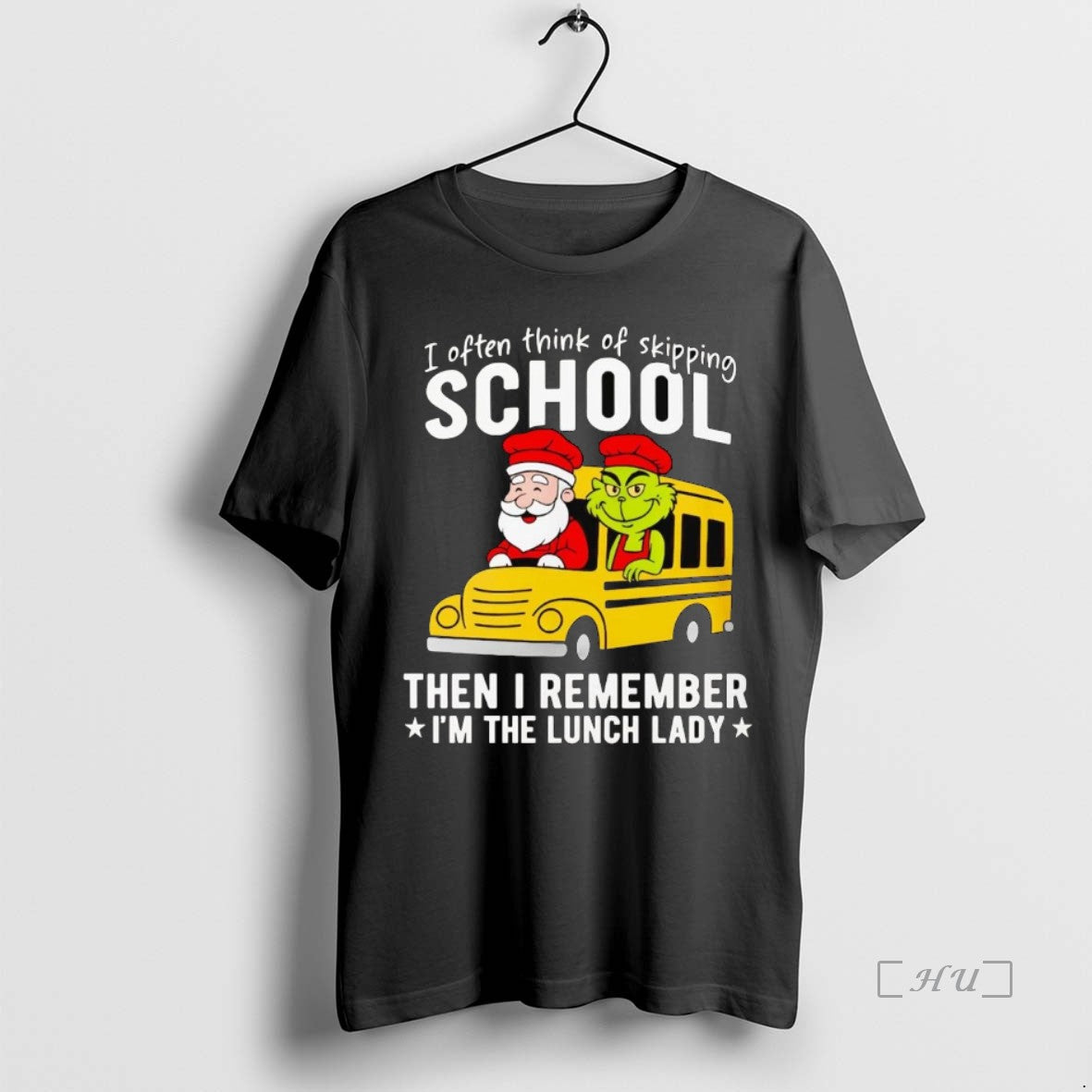 Trending Santa And Grinch I Often Think Of Skipping School Christmas Premium T Shirts Sweater Hoodie, Sweatshirt