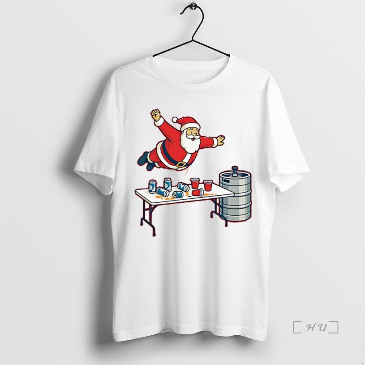 Trending Santa Beer Pong Table Dive Christmas T-Shirts, Hoodie, Sweatshirt | WearSparks.com