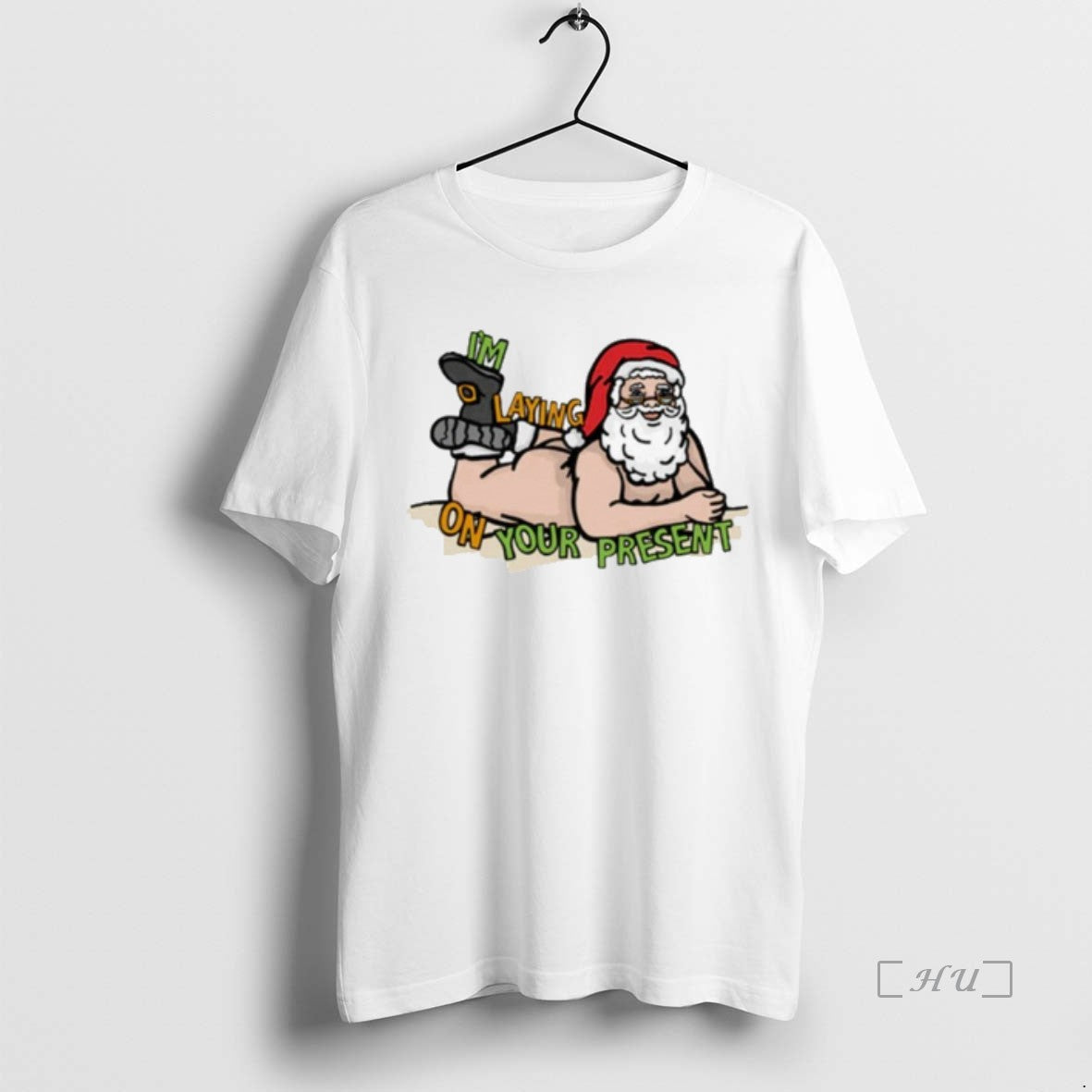 Trending Santa Im Laying On Your Present T-Shirts, Hoodie, Sweatshirt | WearSparks.com