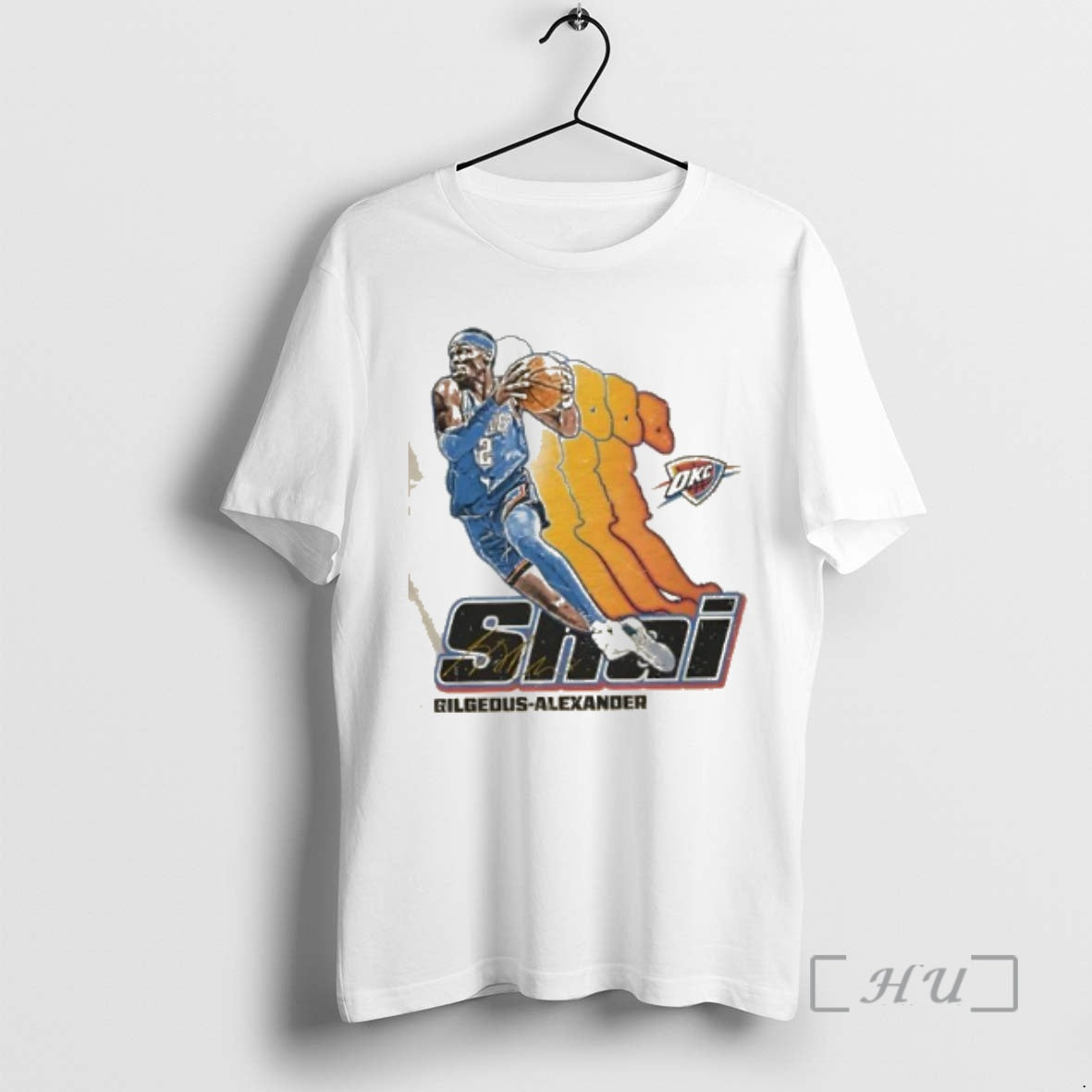 Trending Shai Gilgeous Alexander Oklahoma City Thunder Basketball Retro Signature T-Shirts, Hoodie, Sweatshirt
