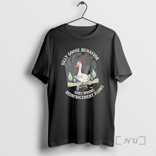 Trending Silly Goose Behavior Goes Where Reinforcement Flows Christmas 2025 T-Shirts, Hoodie, Sweatshirt | WearSparks.com