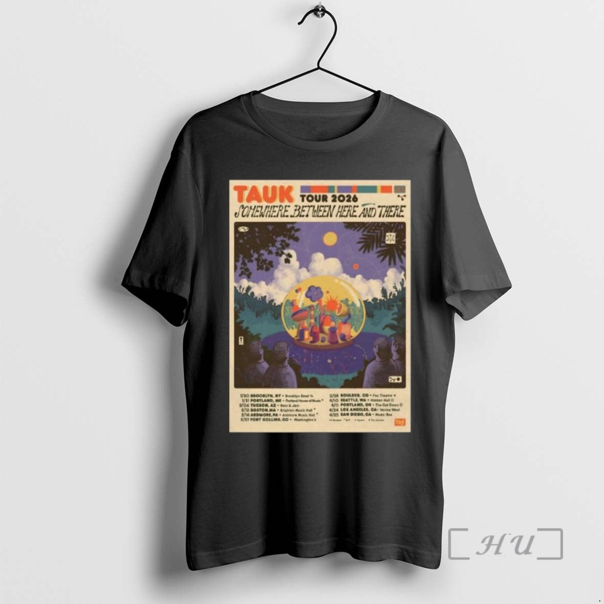 Trending Tauk Somewhere Between Here And There 2026 Shows T-Shirts, Hoodie, Sweatshirt | WearSparks.com