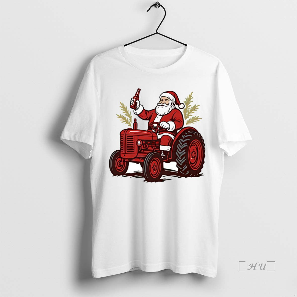 Trending Tractor Santa Drinking Beer Christmas T-Shirts, Hoodie, Sweatshirt | WearSparks.com