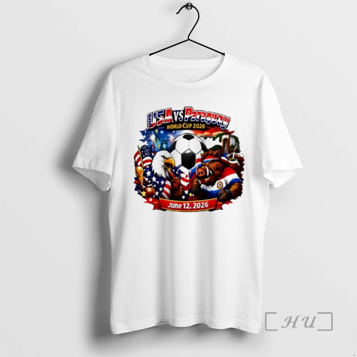 Trending Usa Vs Paraguay 2026 World Cup Mascot T-Shirts, Hoodie, Sweatshirt | WearSparks.com