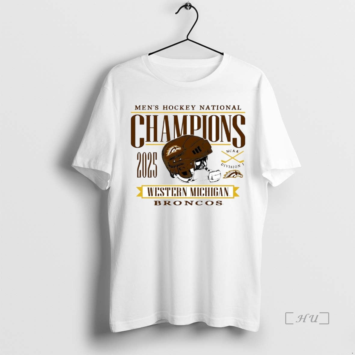 Trending Western Michigan Broncos 2025 Ncaa D1 Mens Hockey National Champions Premium T Shirts Sweater Hoodie, Sweatshirt