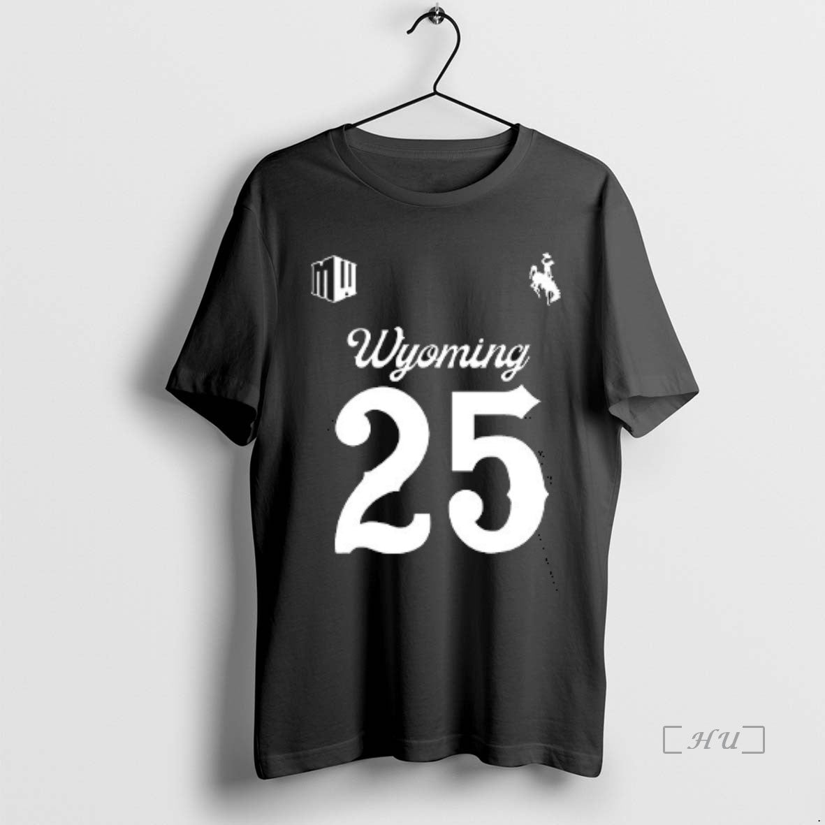 Trending Wyoming Cowboys Dark Mode 25 Double Sided Graphic T-Shirts, Hoodie, Sweatshirt | WearSparks.com