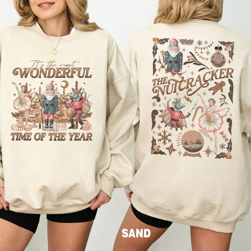 Trendy Christmas Nutcracker Sweatshirt, Cute Holiday Gift, Popular Nutcracker Sweater, Cute Women Christmas Gift,...