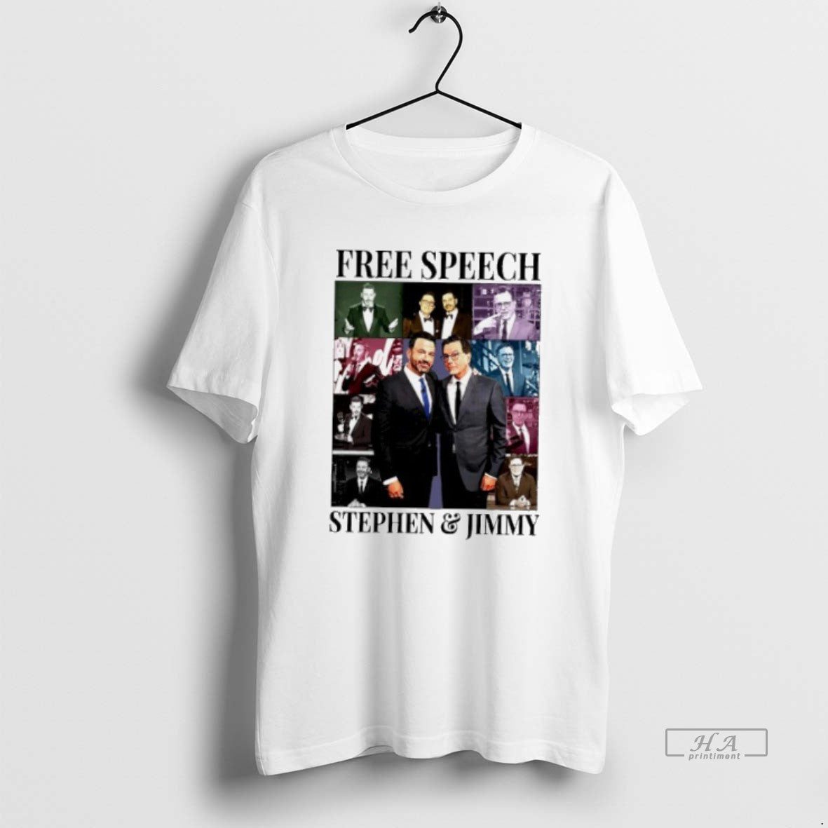 Trendy Free Speech Stephen Colbert And Jimmy Kimmel Nemoshirt White