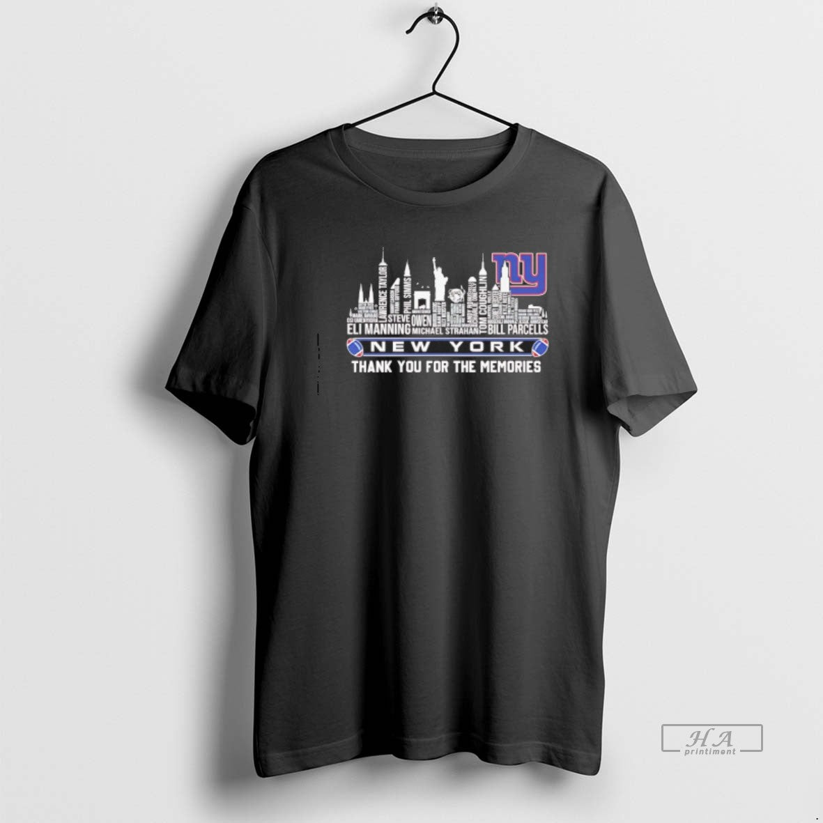 Trendy New York Giants Players Names City Skyline Thank You For The Memories