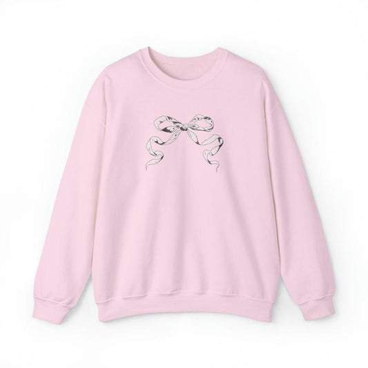 Trendy Ribbon Sweatshirt, Pink Coquette Sweatshirt, Aesthetic Shirt, Coquette Shirt, Bow Sweatshirt, Ribbon Valentine...