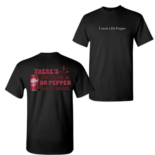 Trendy There's Nothing Dr Pepper Can't Solve T-Shirt Sweatshirt Hoodie | WearSparks.com