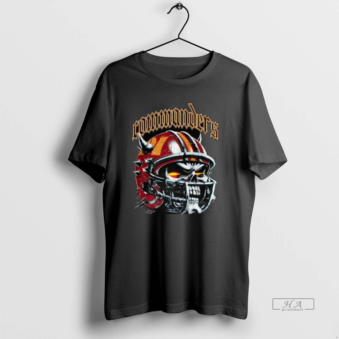 Trendy Washington Commanders Football Skull Helmet Halloween