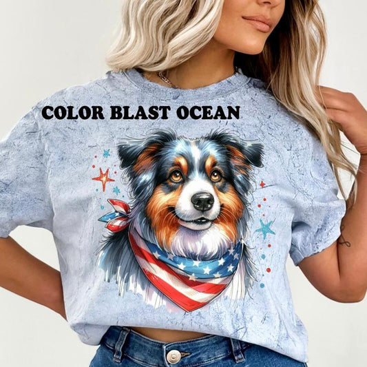 Tri Aussie Patriotic Dog Shirt ~ Unisex Apparel Relaxed Fit Printed In The USA Clothing Womenswear Casual Comfort Cotton...