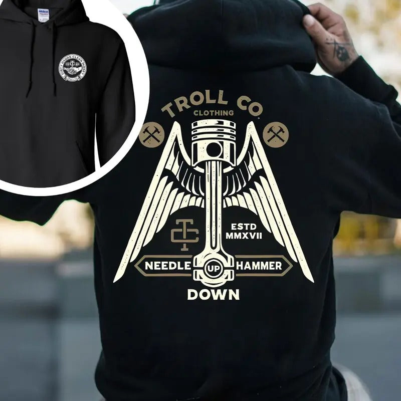 Troll Co Clothing Needle Up Hammer Down T-shirt - Crewneck Sweatshirt