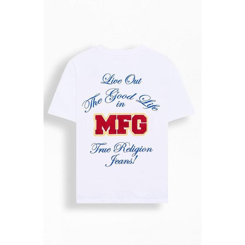 True Religion Men's Chain Embroidery T-Shirt - Multicolor Hoodie, Sweatshirt | WearSparks.com