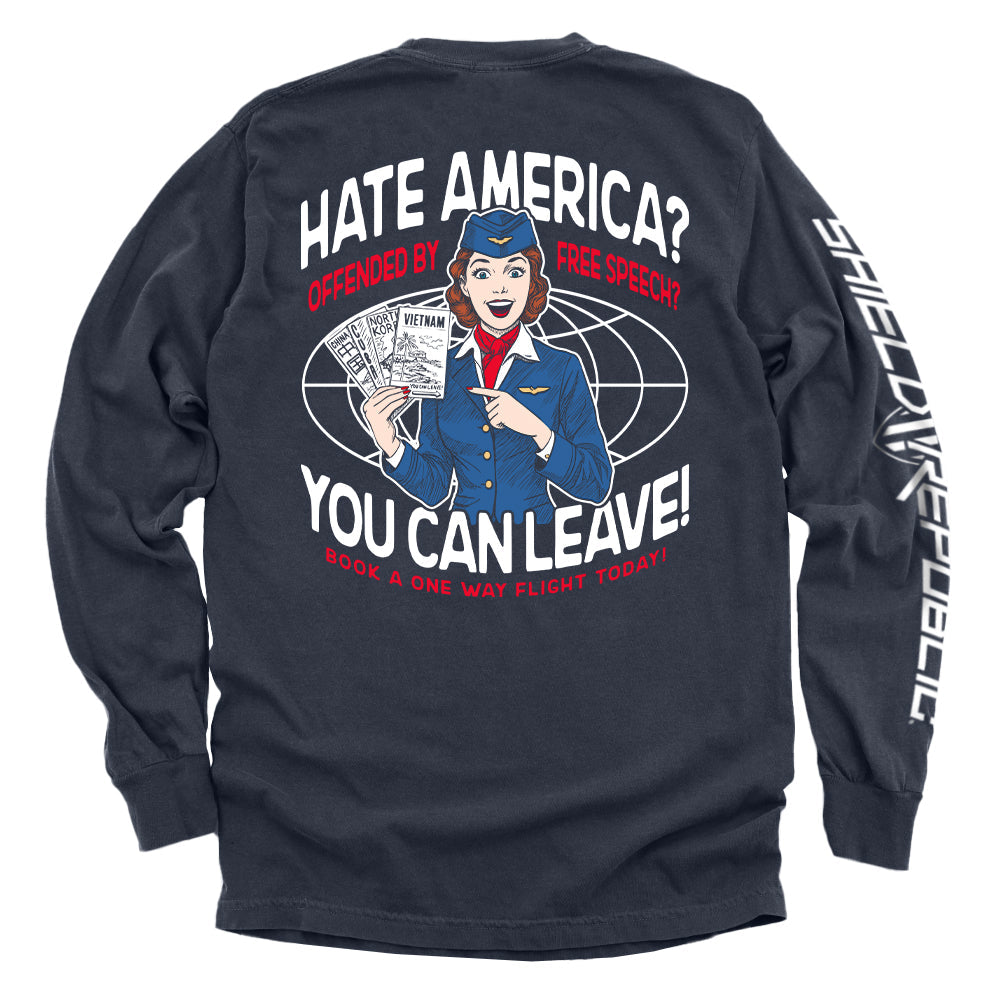 Hate America Offended By Free Speech You can Leave T-Shirts, Hoodie, Sweatshirt | WearSparks.com (Image 5)