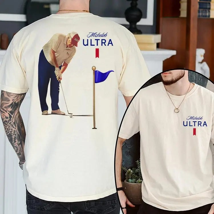 Trum Michelob Ultra 2 slide shirt, Golf Unisex shirt, For Men, For Women Hoodie, Sweatshirt | WearSparks.com