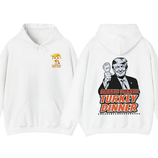Trummp Thanksgiving T Shirt, Hoodie Winner Winner Turkey Dinner Sweatshirt | WearSparks.com
