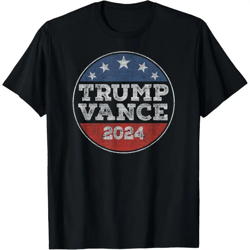 Trump 2024 Button Election for Republicans Trump Vance 2024 T-Shirt made in usa Hoodie, Sweatshirt | WearSparks.com