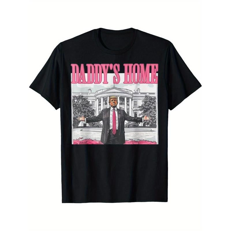 Trump 2024 Take America Back, Daddy's Home Trump Pink 2024 T-Shirt made in usa Hoodie, Sweatshirt | WearSparks.com