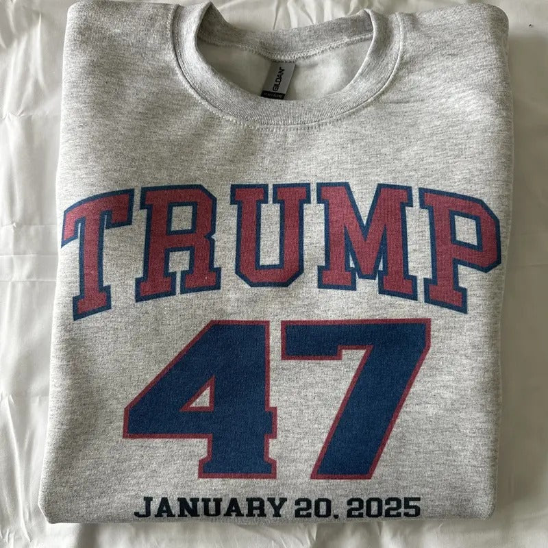 Trump 47 Inauguration Sweatshirt Trump 2024 Comfy Sweatshirt T-Shirts, Hoodie | WearSparks.com