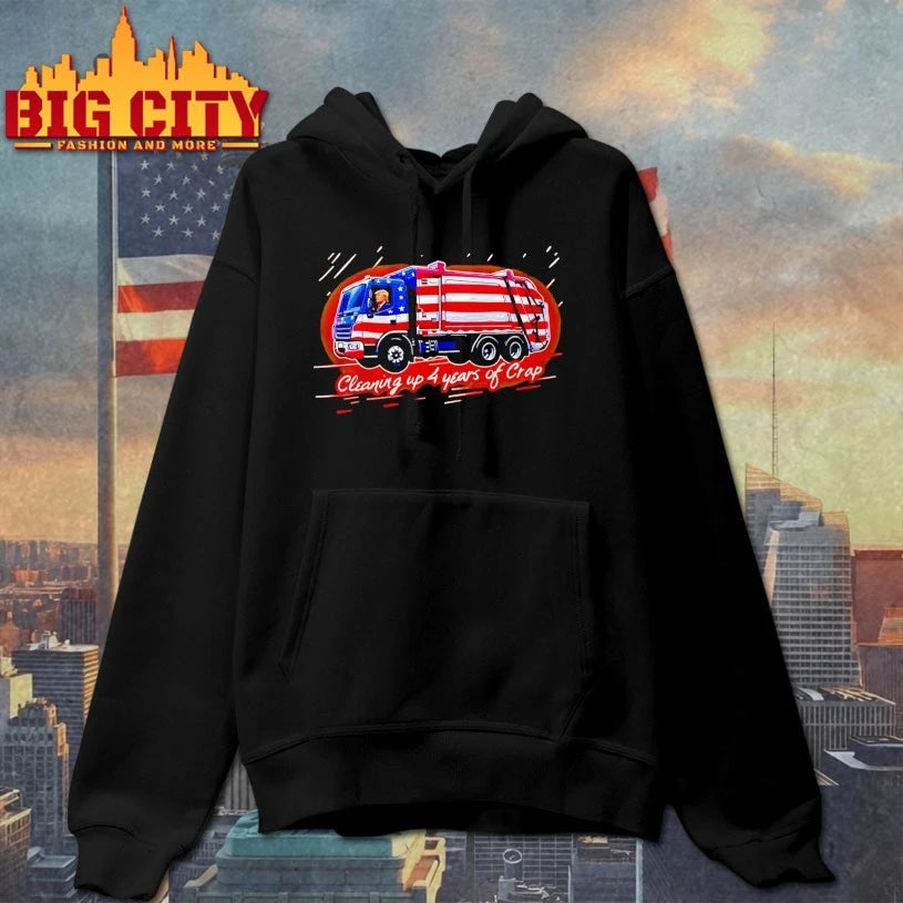 Trump Cleaning Up 4 Years Of Crap Garbage shirt
