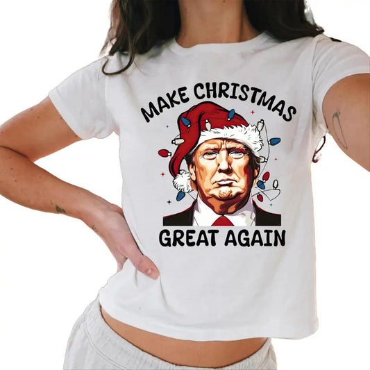 Trump Make Christmas Great Again Baby Tee, Make Christmas Great Again Baby Tee,  Funny Trump Gift Casual Comfort Hoodie,...