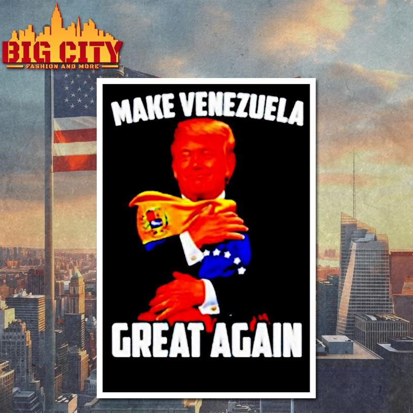 Trump Make Venezuela Great Again Venezuela Flag Caricature Shirt