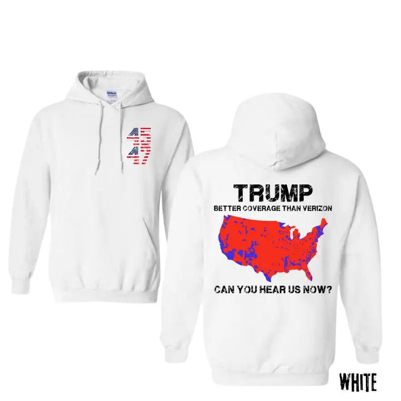 Trump Map 45 47 Can You Hear Us Hoodie T-Shirts, Sweatshirt | WearSparks.com