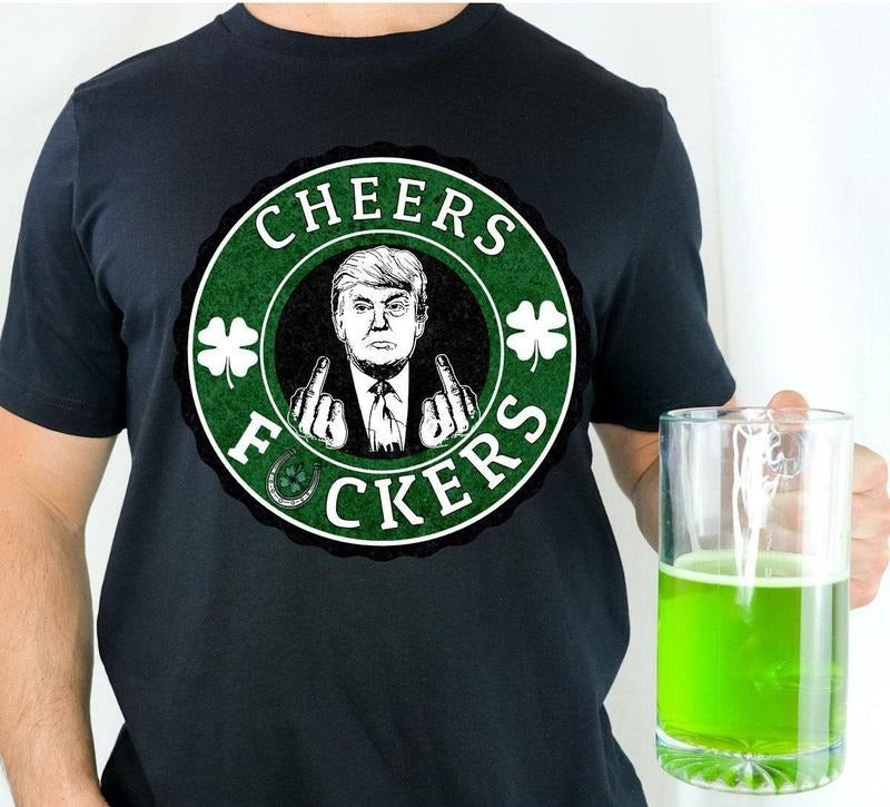 Trump St Patricks Day Funny Drinking Shirt Irish Drinking St Paddys Day Funny Trump Mens Tshirt Irish Trump Merchandise...