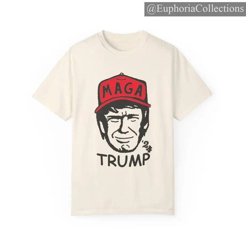 #Trump T-shirt, Vote Trump 2024 Tee, Size up for Oversized Tee , Retro Chic Tee Hoodie, Sweatshirt | WearSparks.com