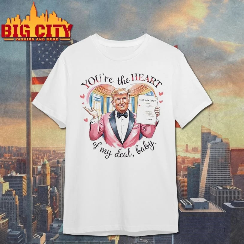 Trump Valentine You’re The Heart Of My Deal Baby shirt