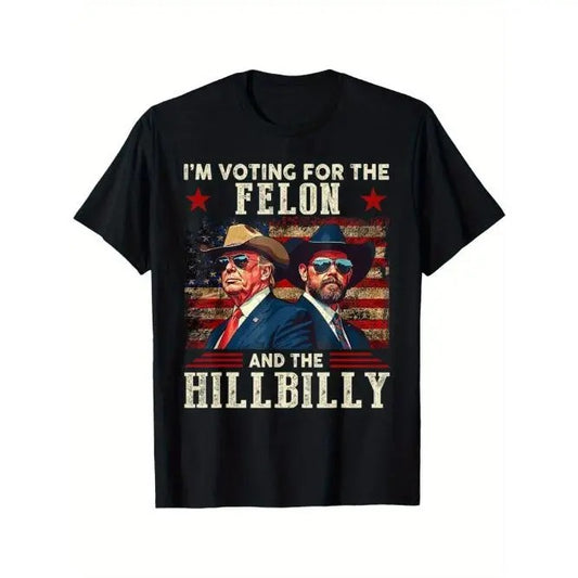 Trump Vance 2024 T-Shirt Black casual short sleeve men's sport T-shirt Made in USA Hoodie, Sweatshirt | WearSparks.com