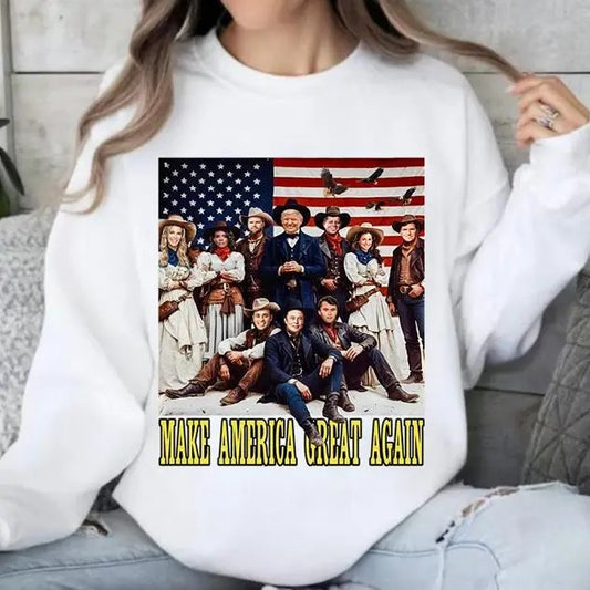 Trump Vance Elon Kennedy Tulsi Vivek Make America Great Again Sweatshirt, Hoodie, Trump Shirt Thug Life Shirt MAGA Dream...