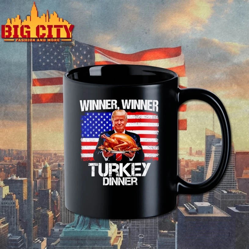 Trump Winner Winner Turkey Dinner Thanksgiving American Flag 2026 shirt