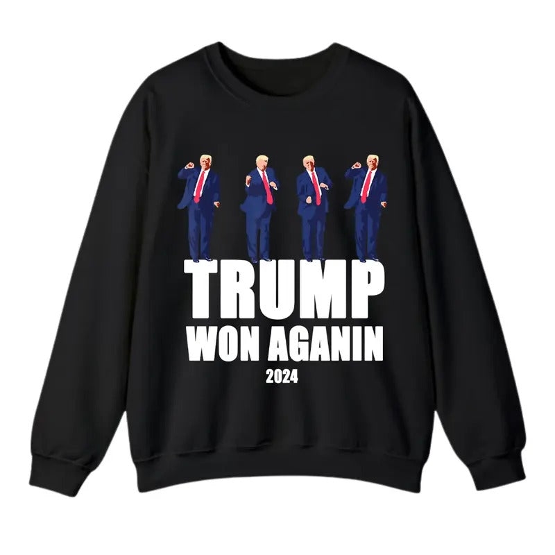 Trump Won Again 2024 Election Inauguration Day 47 President Sweatshirt T-Shirt, For Men And Women, Trendy Shirt Hoodie