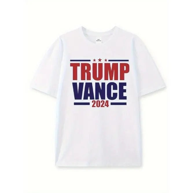 Trump's alphabet print is embellished on a cotton textured T-shirt for sporty and comfortable men Made in USA Hoodie,...