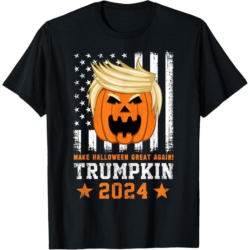 Trumpkin 2024 USA Make Halloween Great Again Funny Trump T-Shirt made in usa Hoodie, Sweatshirt | WearSparks.com