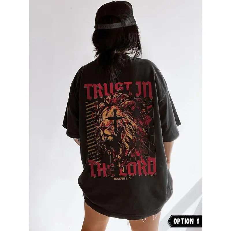 Trust in the Lord Shirt Christian Streetwear Christian Crewneck Faith Based Christian Merch Christian Clothes Made to...