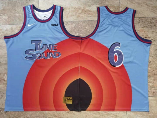 Tune Squad #6 James James Tune Squad 2 6# Blue Embroidered Style 2