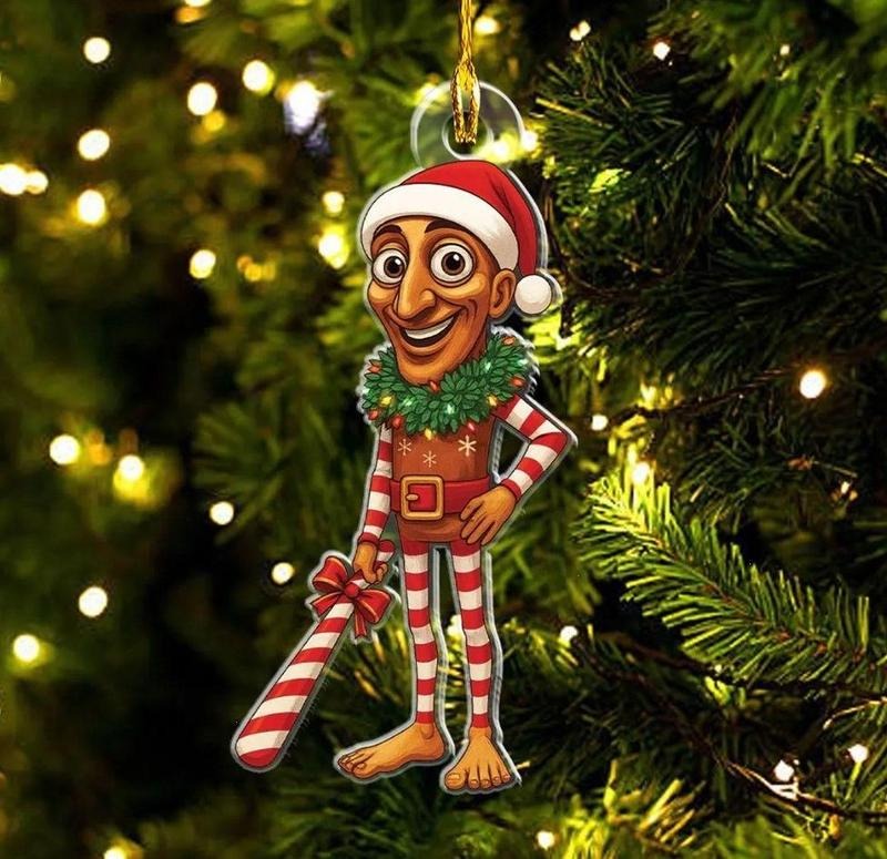 Tung Tung Tung Sahur Christmas Ornament, Funny Meme Holiday Ornament, Santa Party Humor Tree Decor Gift T-Shirts, Hoodie,...