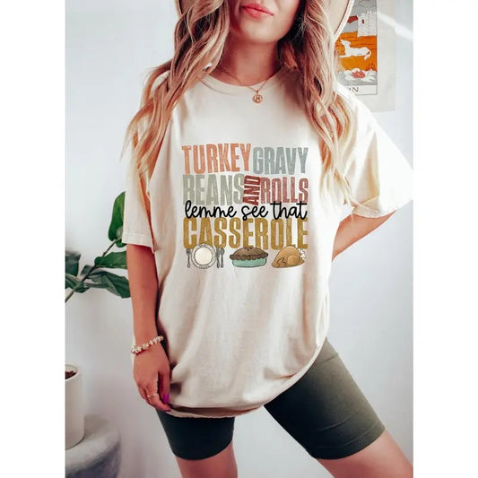 Turkey Gravy Beans and Rolls Let Me See That Casserole Sweatshirt, Thanksgiving Sweatshirt, Thanksgiving Shirt, Fall...