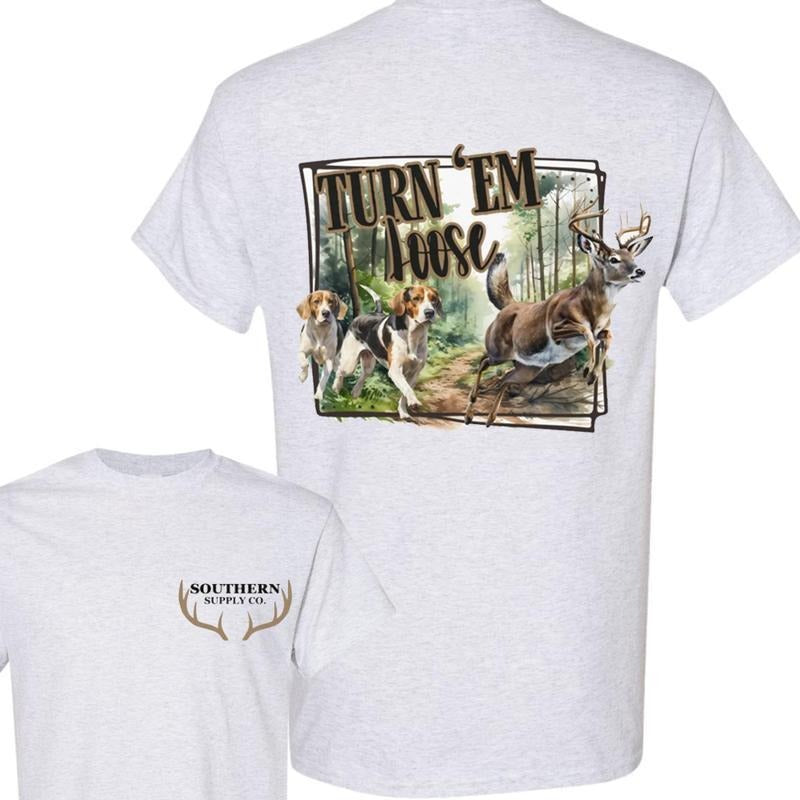 Turn em Dog Deer Hunting 2 Sided Tshirt Unisex Hoodie, Sweatshirt | WearSparks.com