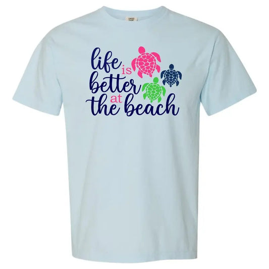 Turtle Life Is Better Comfort Colors T-Shirt 'NLB' Hoodie, Sweatshirt | WearSparks.com