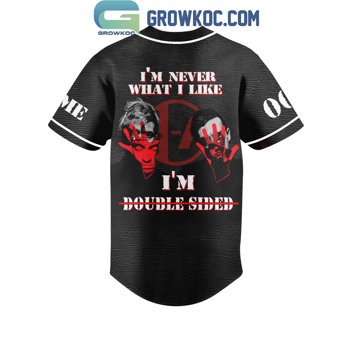 Twenty One Pilots I’m Never What I Kike I’m Double Sided Personalized Baseball Jersey
