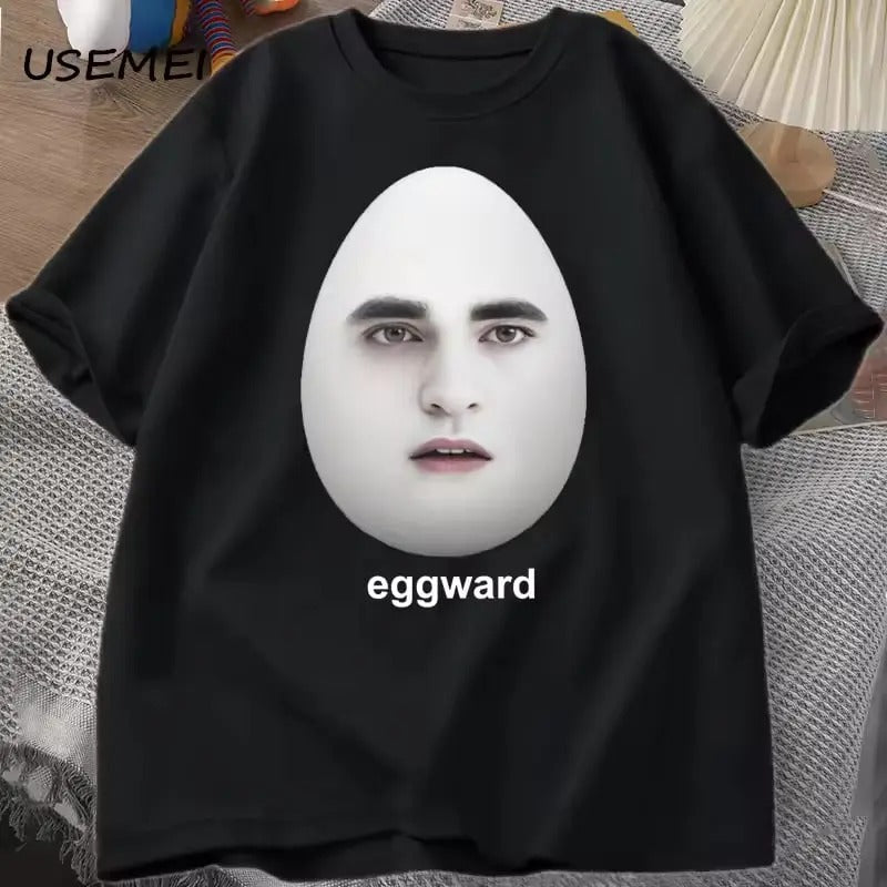 Twilight Eggward Meme Vintage Graphic T-Shirts men Edward Cullen Parody Humor graphic T shirt Casual Cotton Short Sleeve...