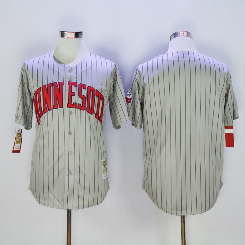 Twins Gray Navy Retro Blank